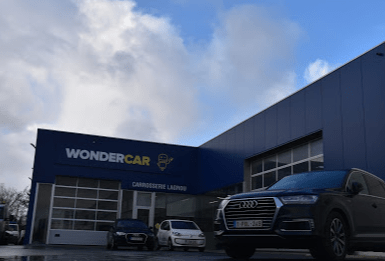 Gevel carrosserie Wondercar Diksmuide in west-vlaanderen