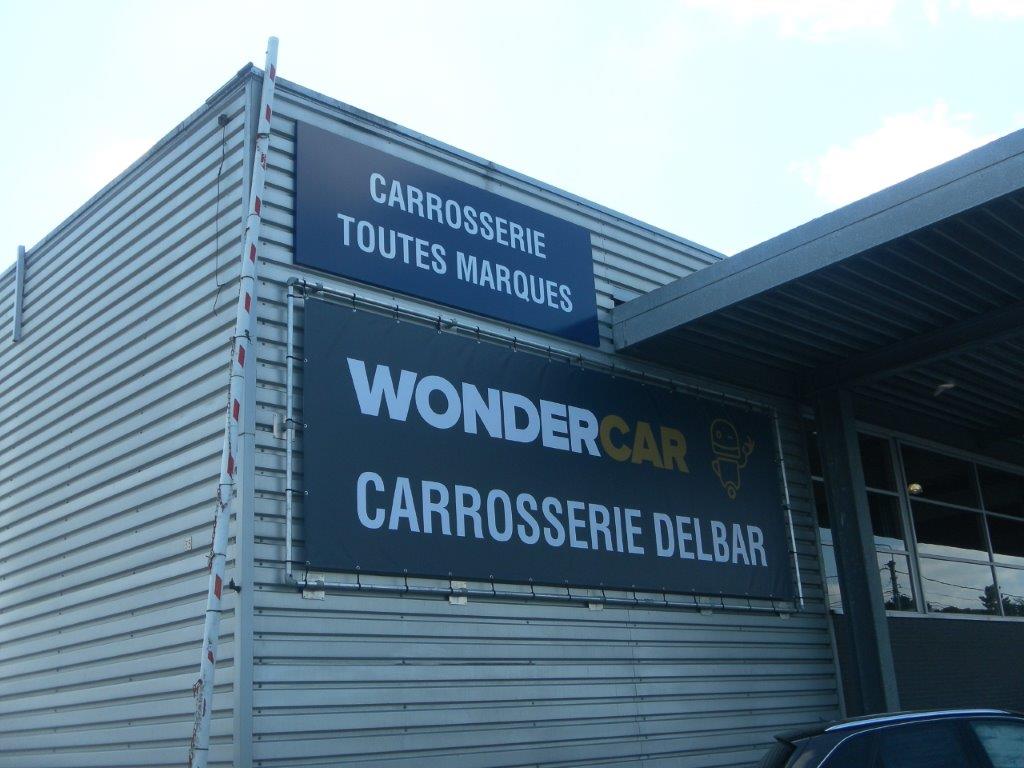 Gebouw carrosserie Wondercar Moeskroen Delbar