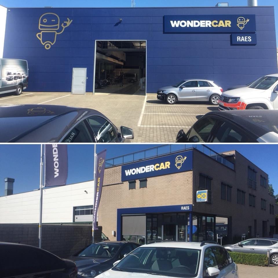 Gebouw carrosserie Wondercar Oostkamp Raes